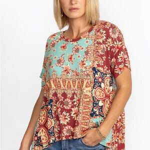 Johnny Was THENA BOX PLEAT SWING TEE